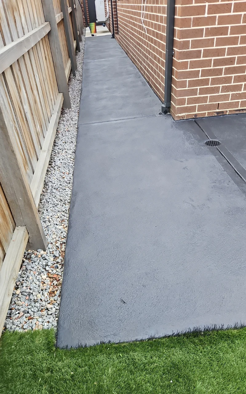 concrete around the house in melbourne