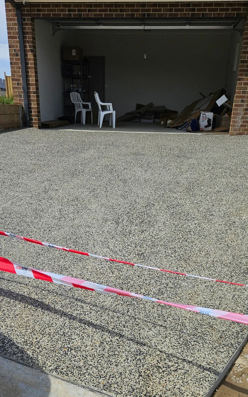 exposed aggregate concreting melbourne finish