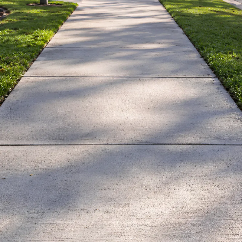 Concrete footpath