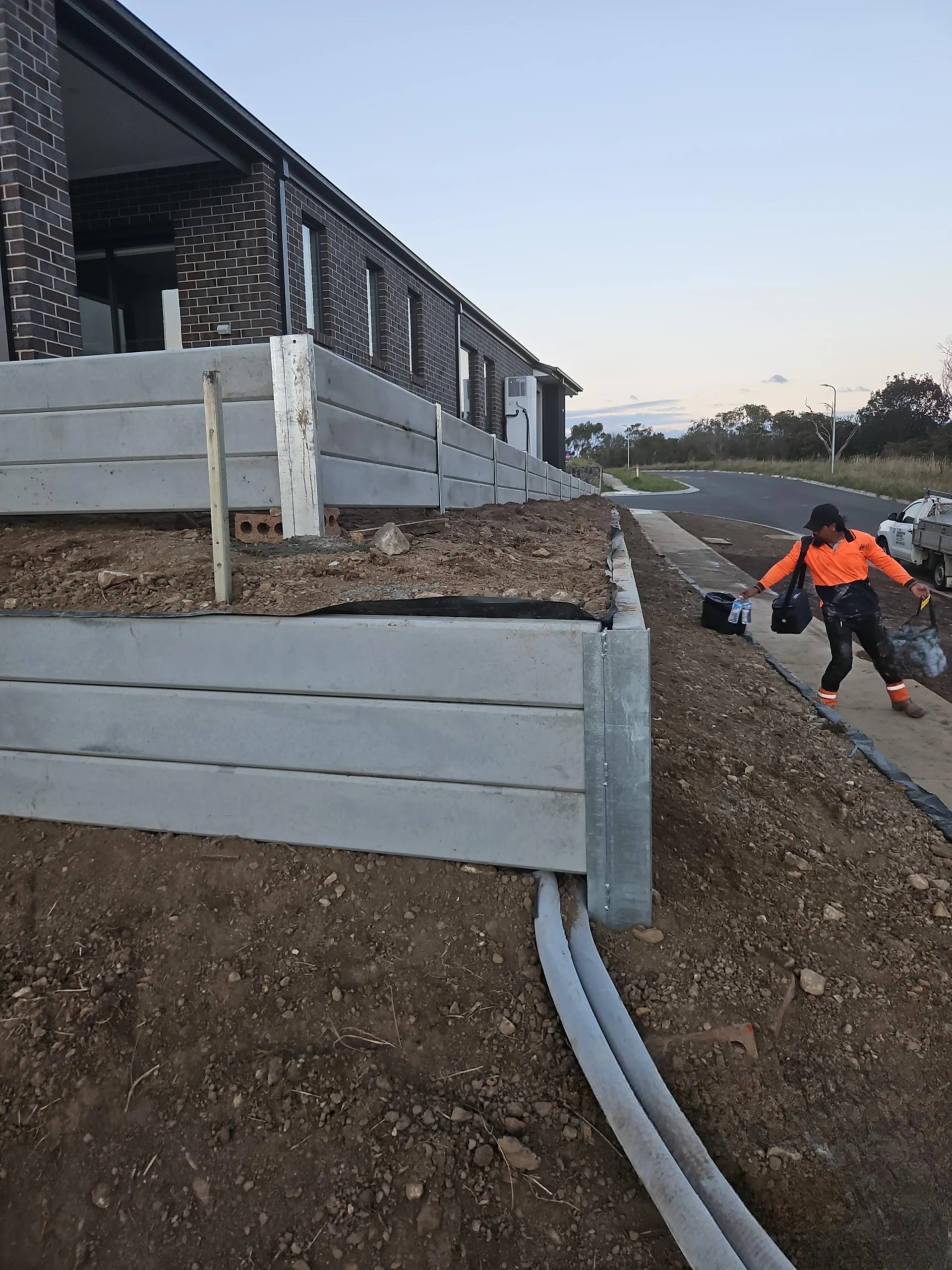 AZ Concreting team finishing a concrete project in Southeast Melbourne